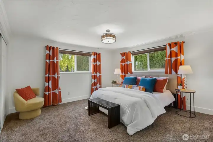 Generously sized bedrooms with flexibility for guests or office space
