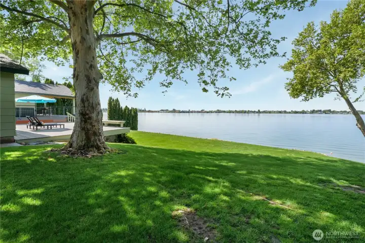Expansive outdoor living space designed for lake life