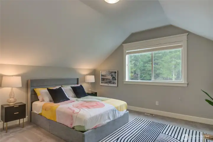 Upstairs 4th bedroom with massive walk in closet