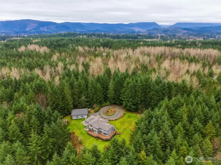 Over 10 wooded acres provide unmatched privacy and room to explore.