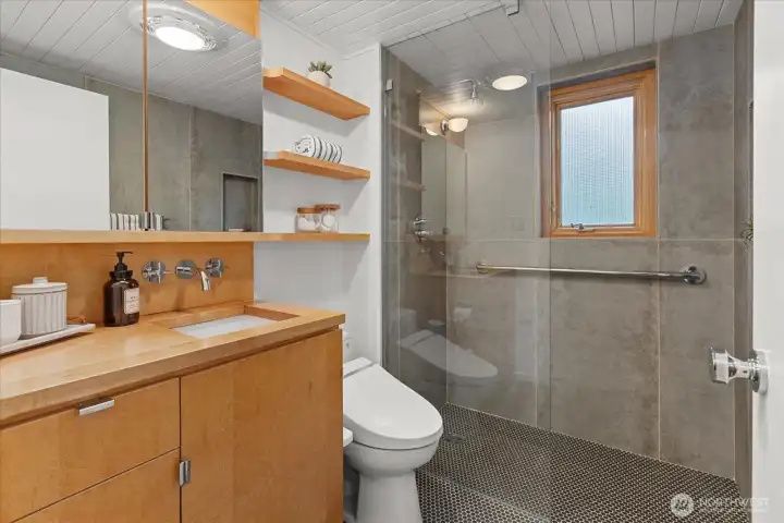 Bathroom on lower level redone last year