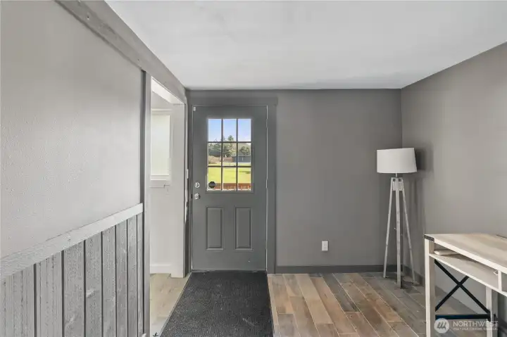 Exterior entrance to office/storage space