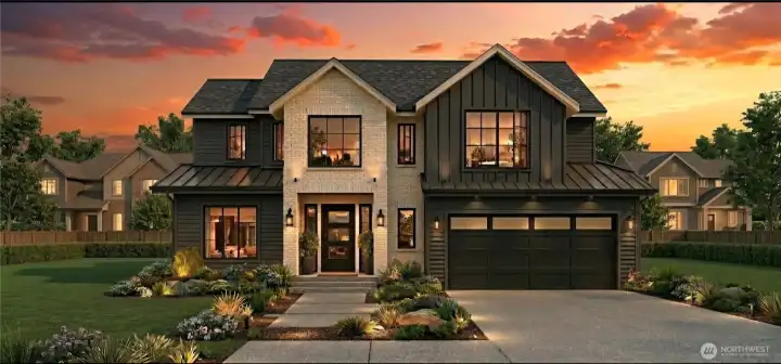 artist photo of house for lot 2