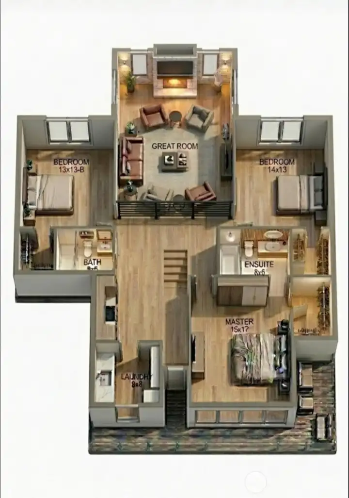 upper floor plan