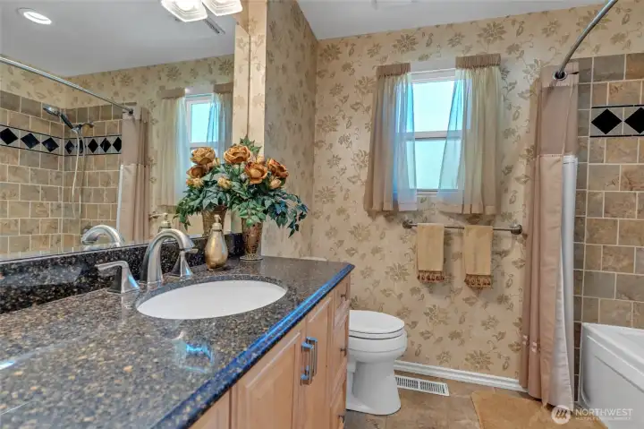 Main hall bath.