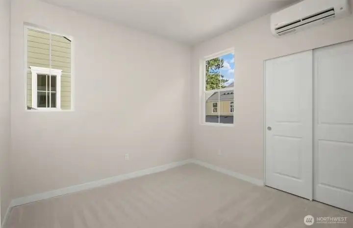 Secondary bedroom #1. Similar home shown. Secondary bedroom #1. Similar home shown.