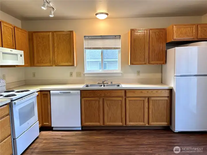 Kitchen with newer appliances