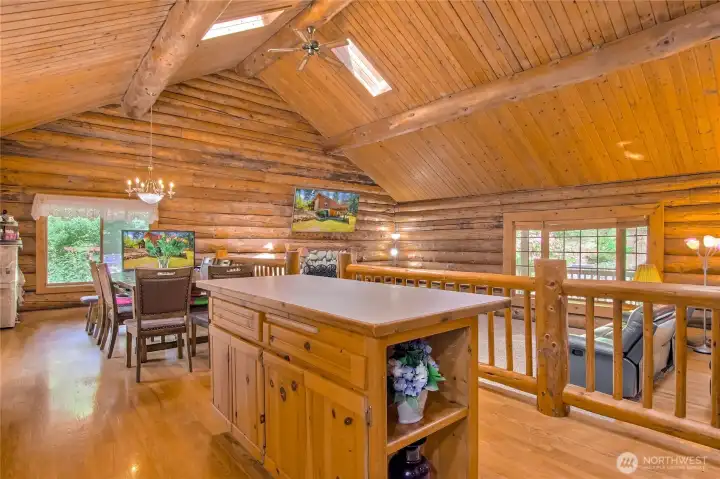 Island Kitchen opens to Living room area
