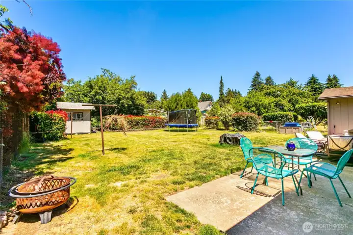 Huge backyard!