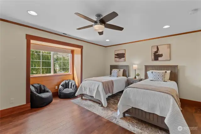 HUGE bedroom with beautiful LVP flooring.