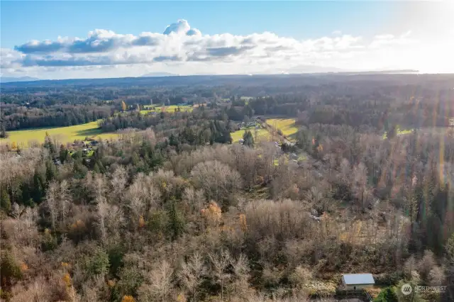 Aerial Photos - Looking from the north side of the property toward the south.