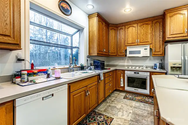 Garden window in kitchen