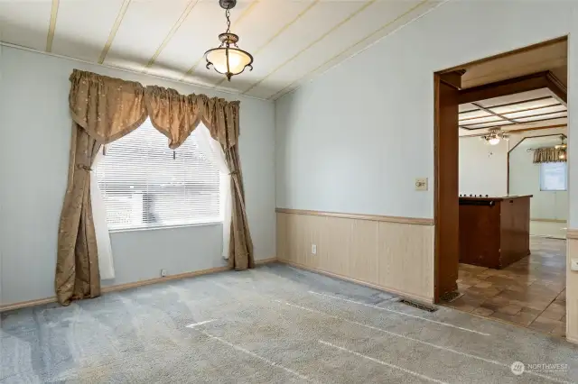 Dining room off kitchen