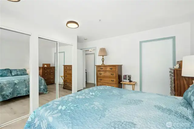 Primary bedroom with attached full bathroom