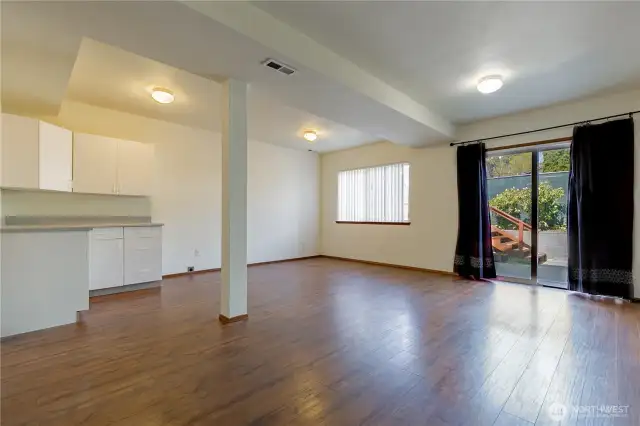 downstairs living space