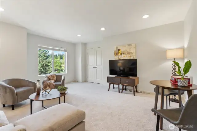 Bright, Sunny Bonus Room on the upper level provides endless possibilities and flexibility for the family