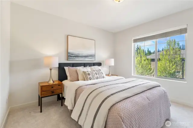 Four bedrooms on the upper level with walk-in Closes