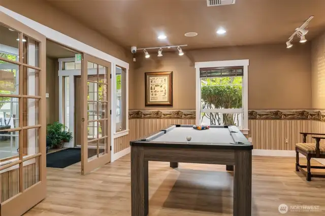 The pool table is ready!