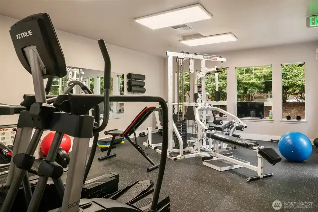 The gym offers great equipment - how convenient to have this in your community!
