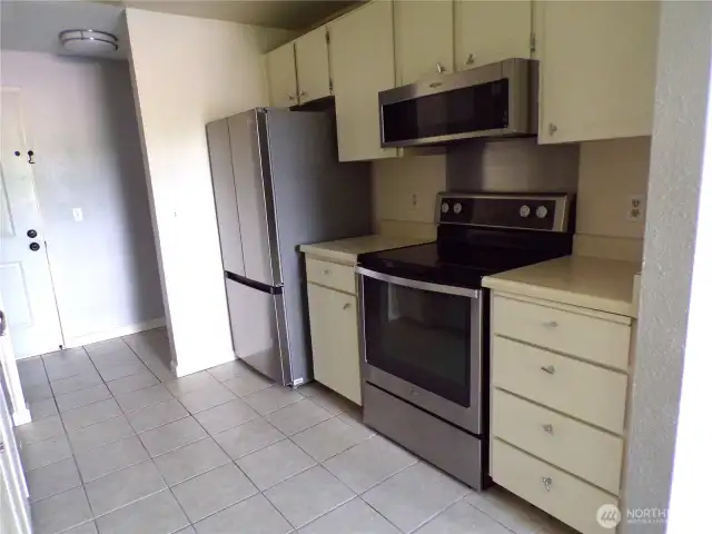 new stainless steel fridge