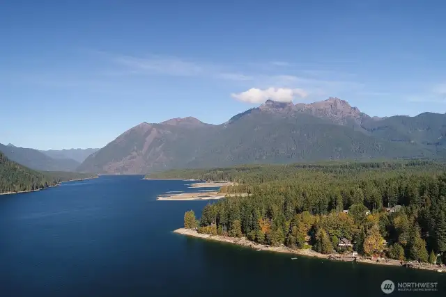 Looking north on Lake Cushman.