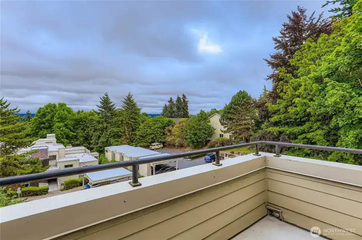 Morning sun with the Cascade Mountains