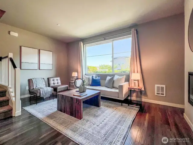 Large living with southern exposure