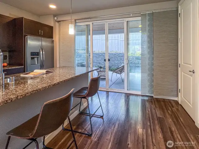Opens to outside living