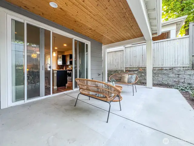 Private backyard space