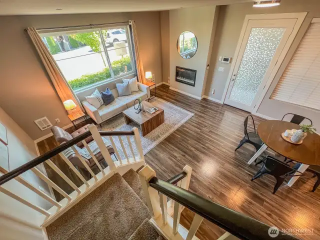 View from the stairs