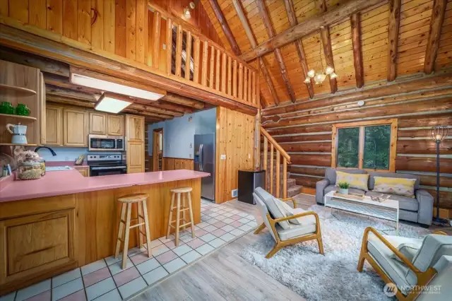 Eating bar and kitchen