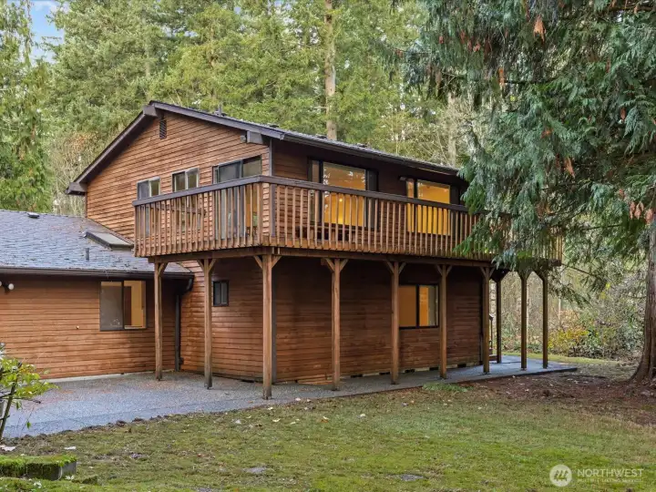 Showing the deck off the rec room