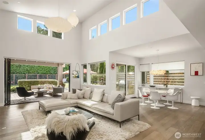 A cohesive main level—thoughtfully designed for both everyday living and large-scale entertaining.