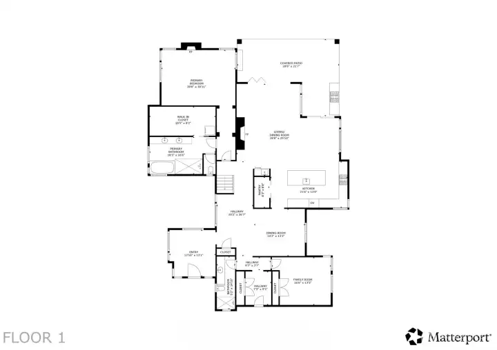 Main level floorplan