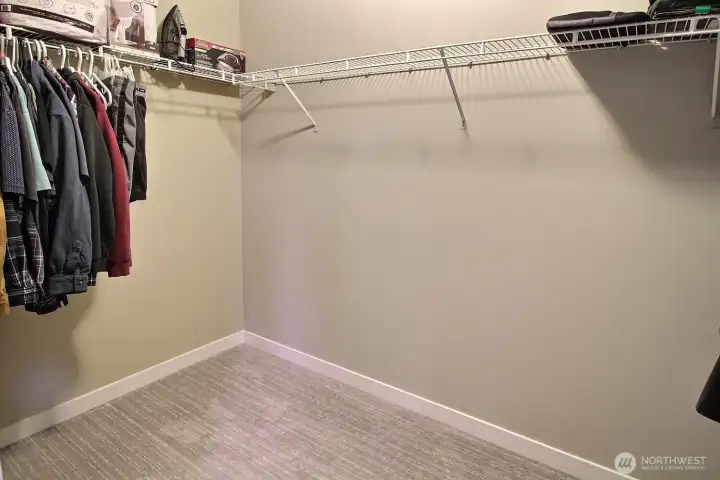 Primary closet