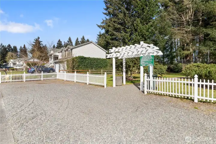 And just up the street from the Community Park is the waterfront park with hiking trails, access to Long Lake.  It's secure and gate code is needed for entrance.