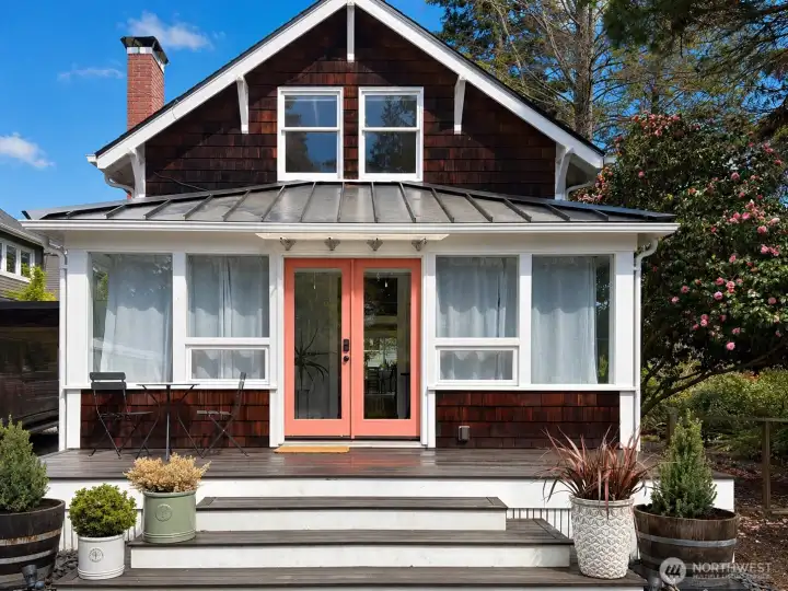 Just around the corner from everything Winslow Way has to offer. Set back from the road to give privacy.