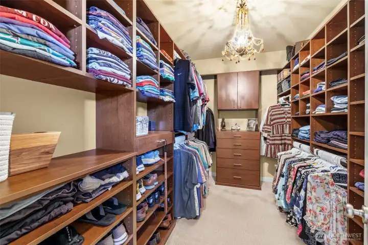 Primary bedroom closet.