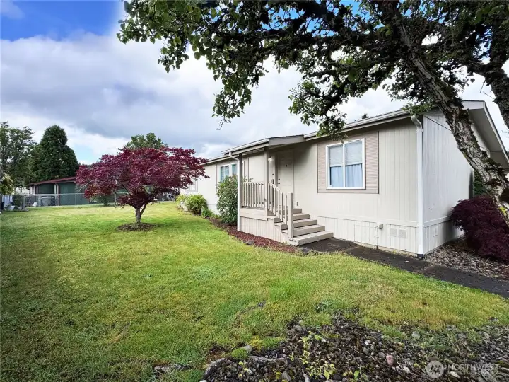 Spacious yard