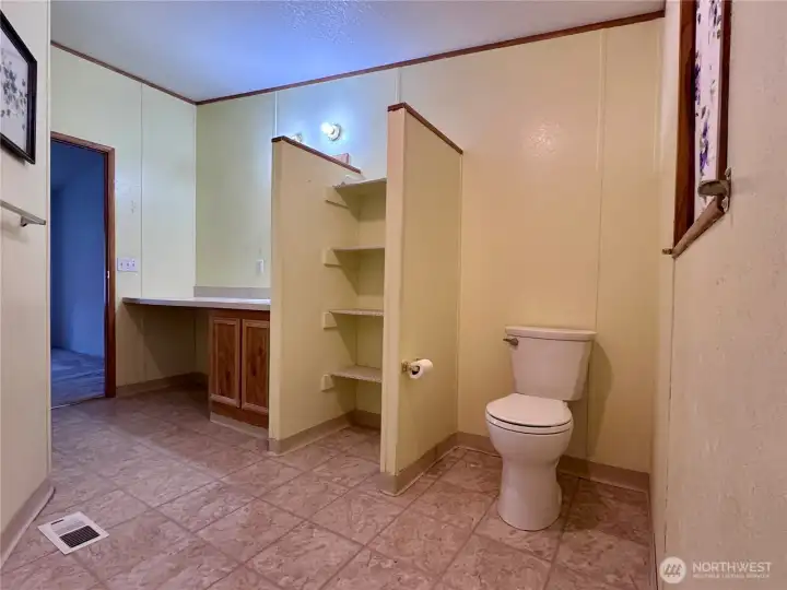 Primary bathroom with walk in shower