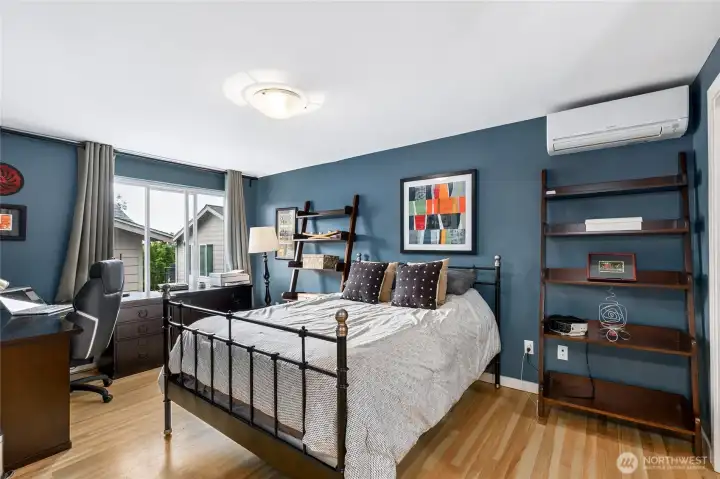 Secondary suite offers a walkin closet and full bathroom. Spacious enough to accommodate a queen bed plus additional furniture and desk. Secondary suite offers a walkin closet and full bathroom. Spacious enough to accommodate a queen bed plus additional furniture and desk.