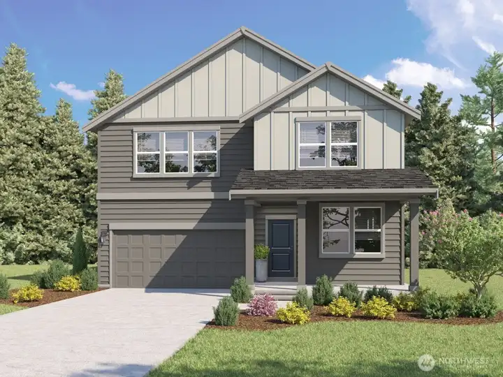Marketing Rendering - Depictions of homes or other features are artist conceptions. Hardscape, landscape, and other items shown may be decorator suggestions that are not included in the purchase price and availability may vary. No view is promised. Views may also be altered by subsequent development, construction and tree growth and landscaping.