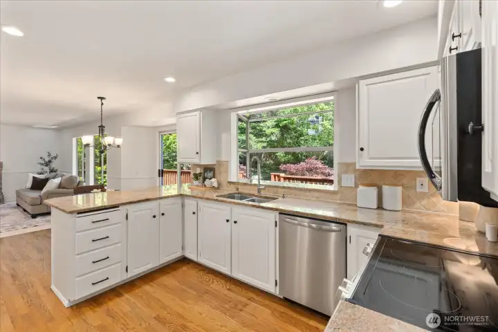 Professionally Painted Cabinetry