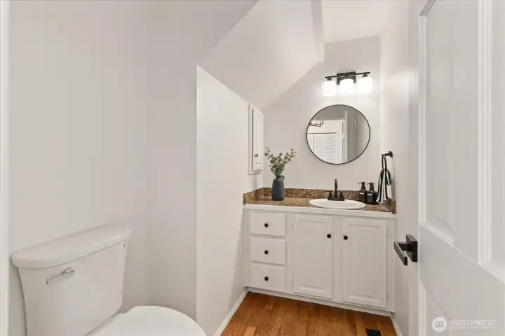 Remodeled 1/2 Bath on the Main
