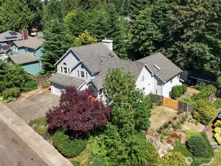 Perched in a quiet   cul-de-sac on a 9600 sq ft lot