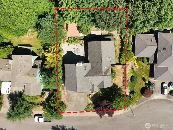 Birds Eye view showing the VERY Rare lot size