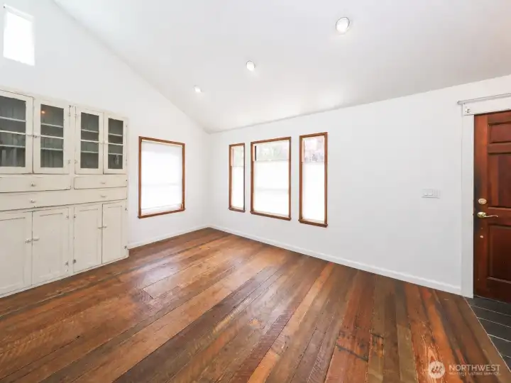 Entry Room off kitchen with Vaulted Ceilings