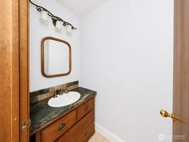 Half Bath on Main Floor