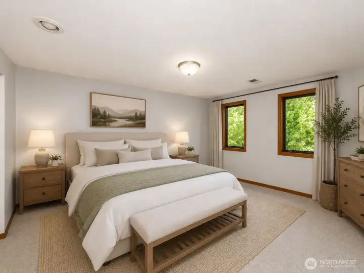 Downstairs Bedroom #5.. Virtually Staged