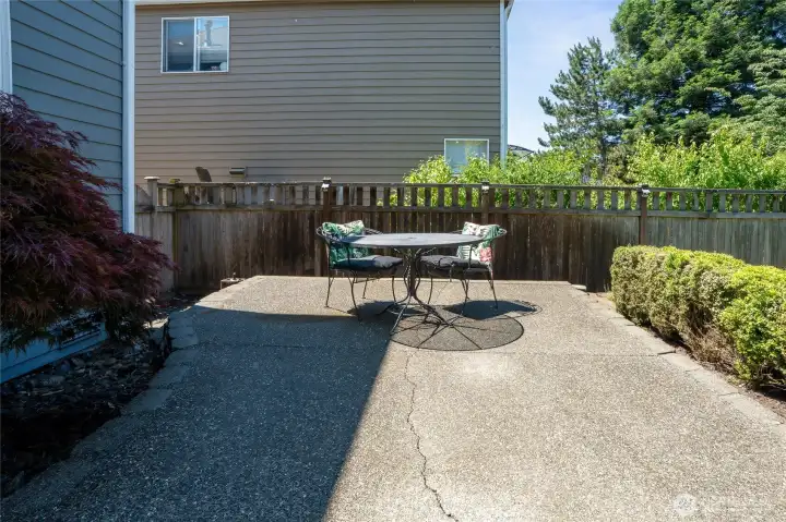 One of the larges patios in Heritage Park
